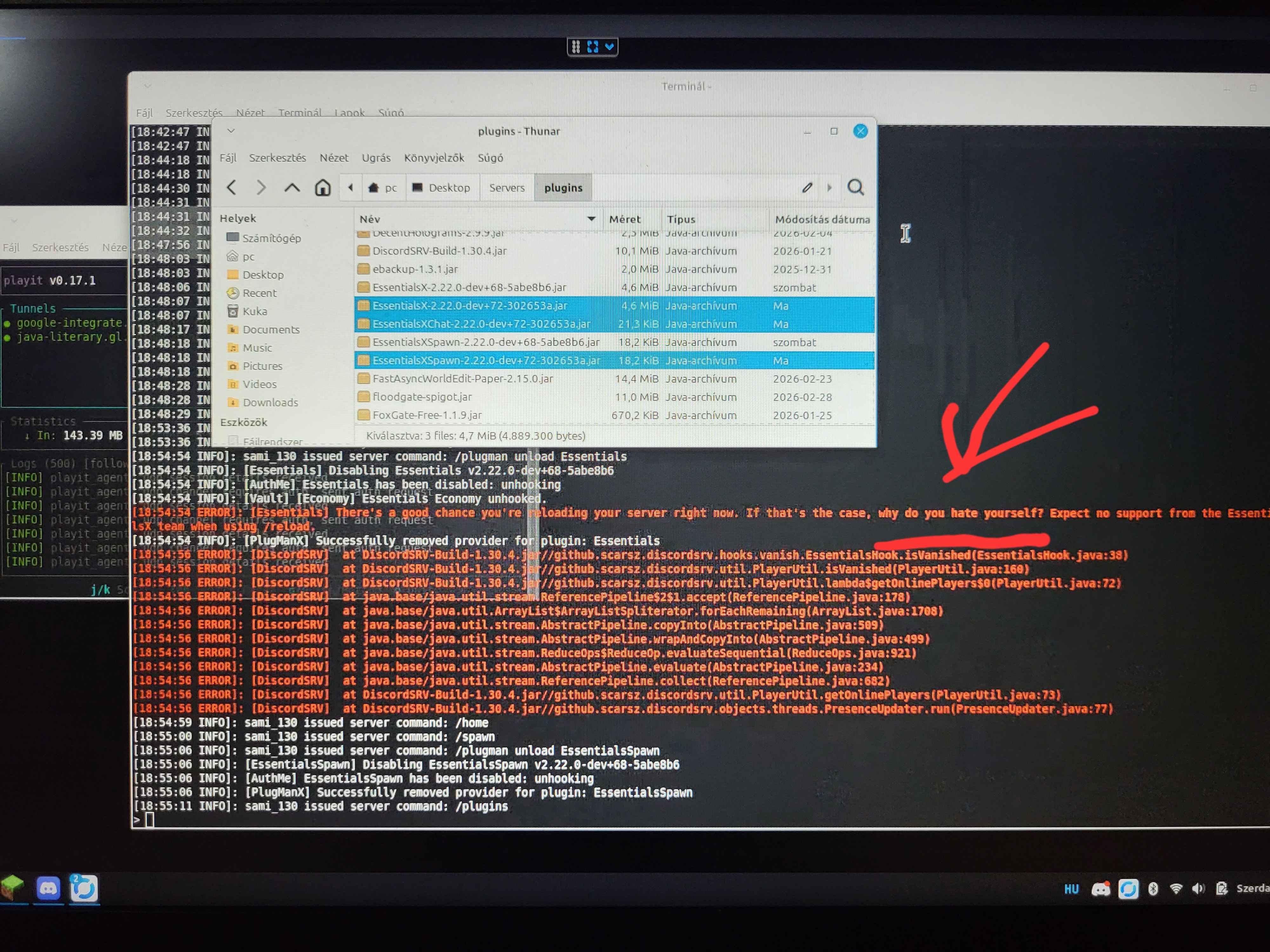 Waterking SMP Linux Mint Terminal